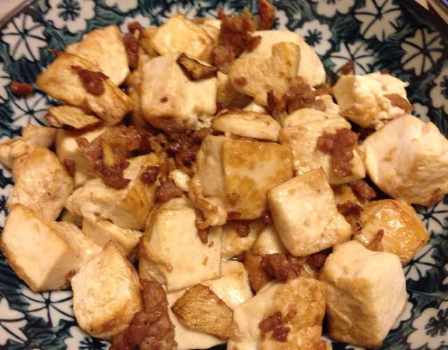 蒜香肉末烧豆腐