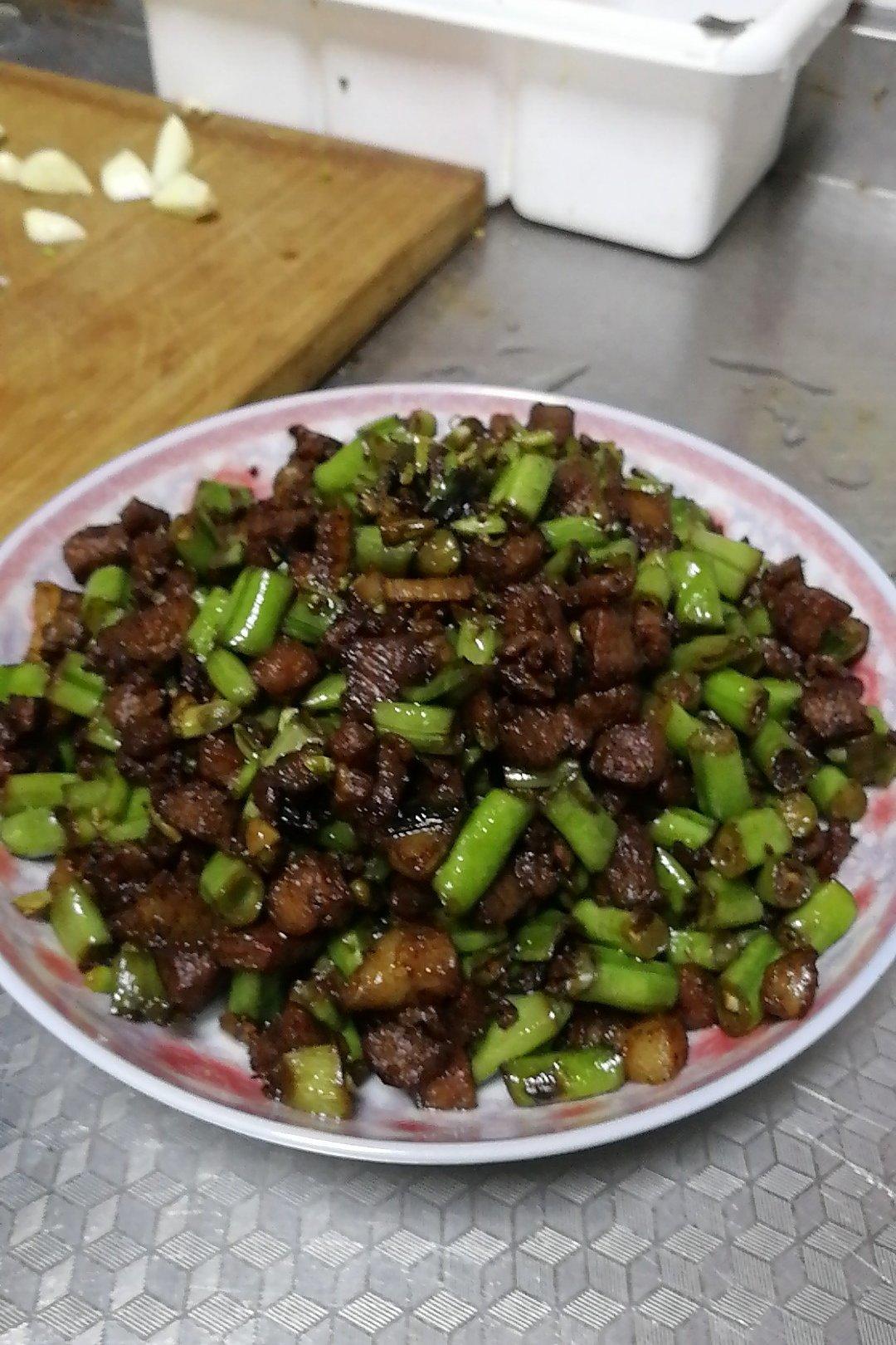 肉沫豆角下饭菜