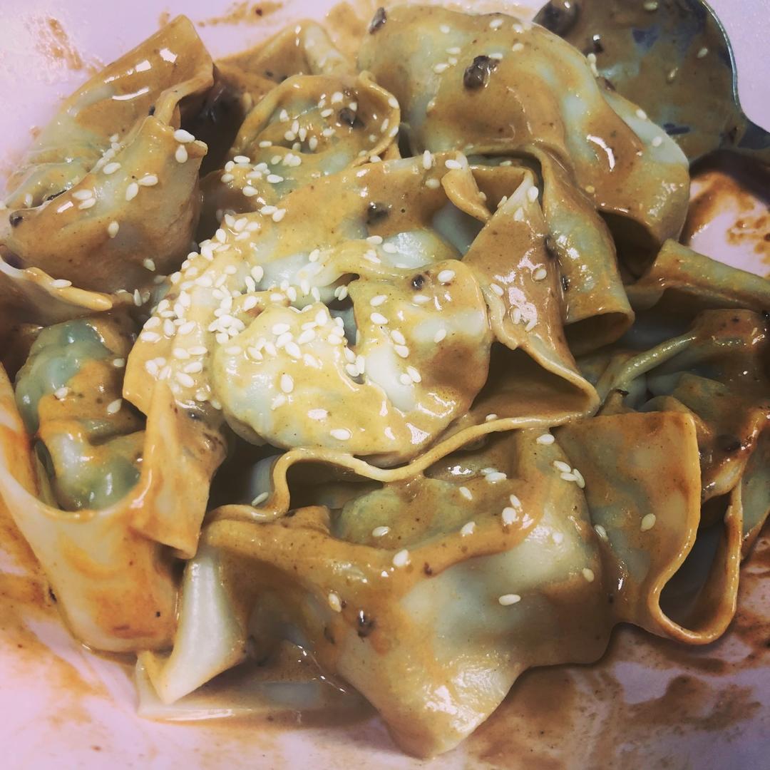 麻酱拌馄饨