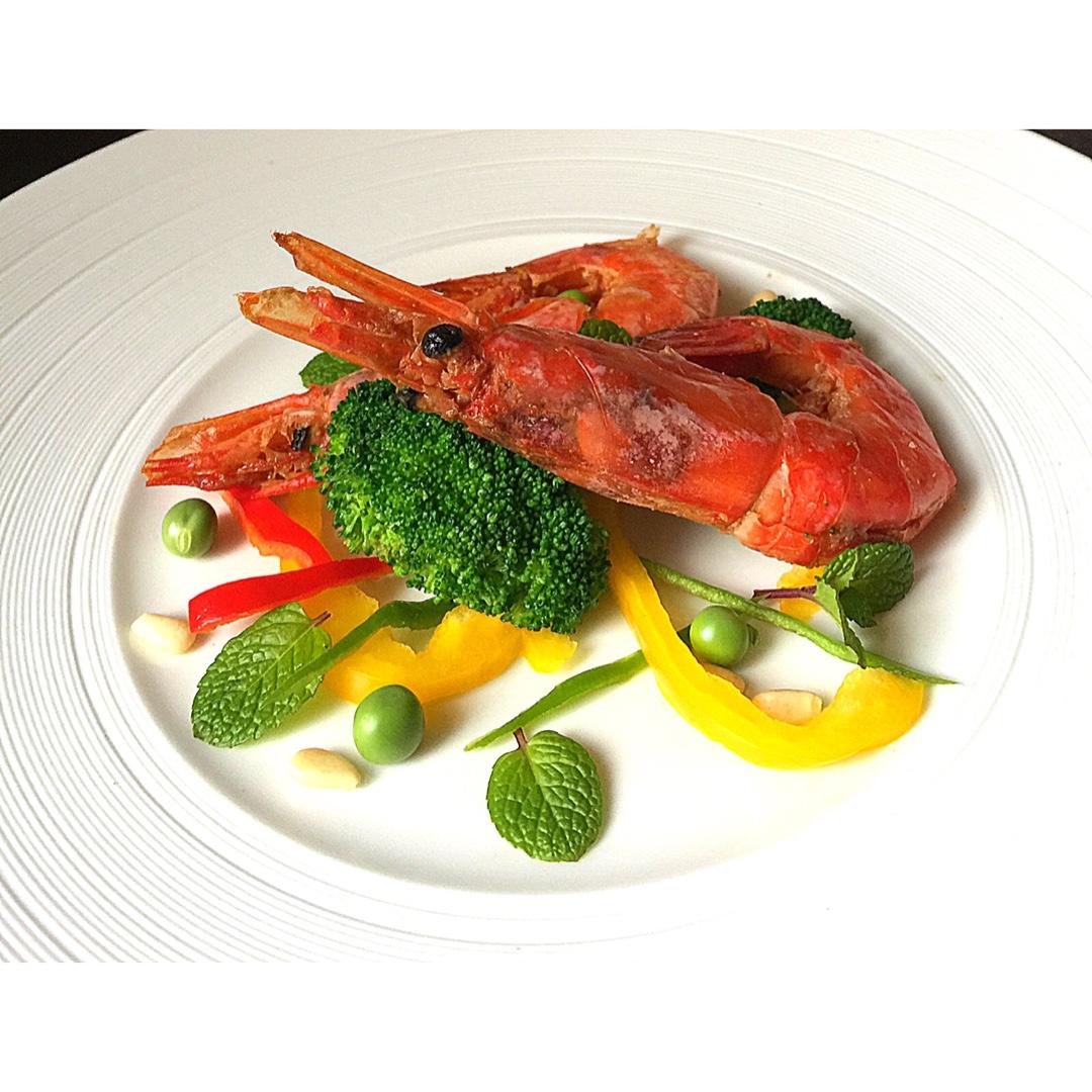 蒜香煎阿根廷红虾