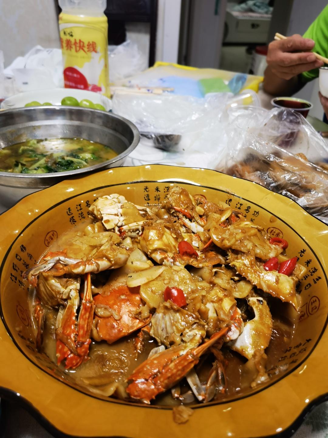 梭子蟹炒年糕
