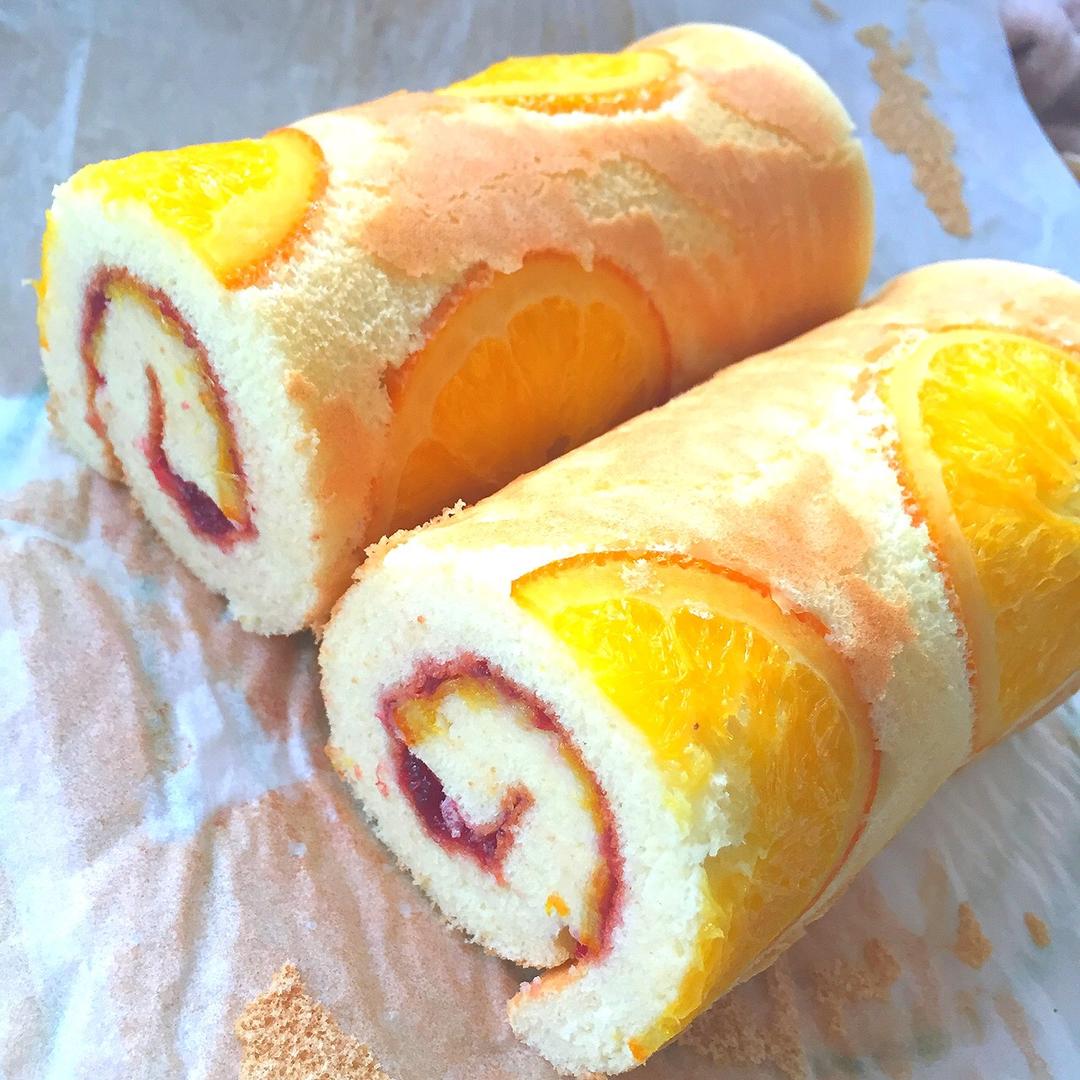 橙香蛋糕卷