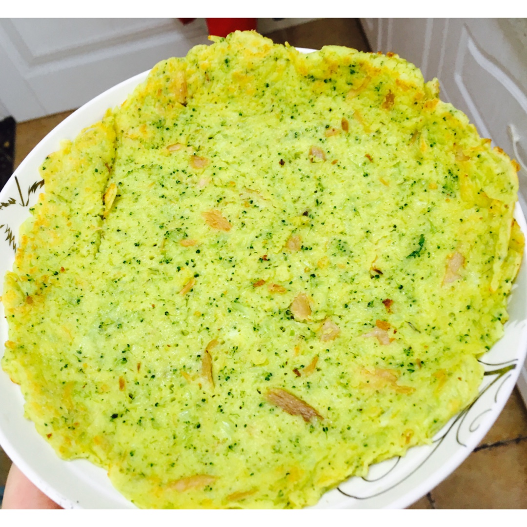 低幼的西兰花鸡蛋饼