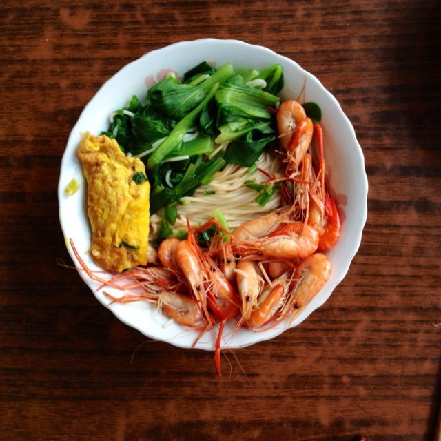 小葱麻油酱油面