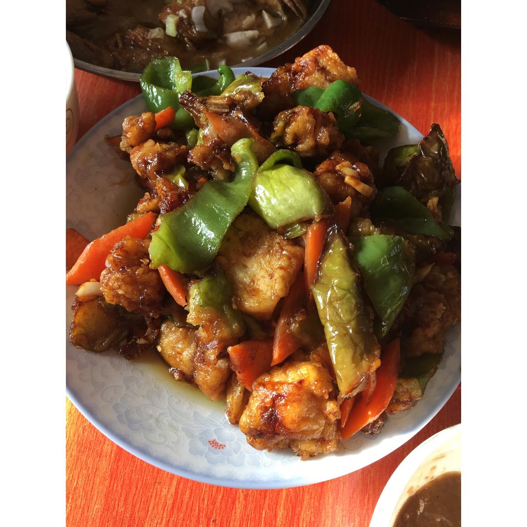 溜肉段烧茄子（东北硬菜呀哈哈）