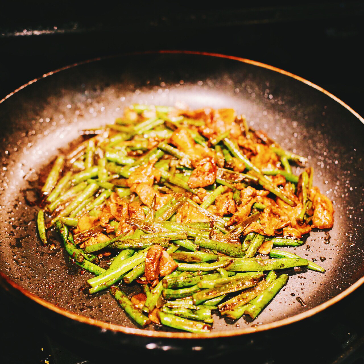 豆角炒肉