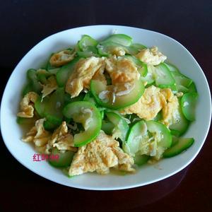 角瓜虾皮炒鸡蛋的做法 步骤6