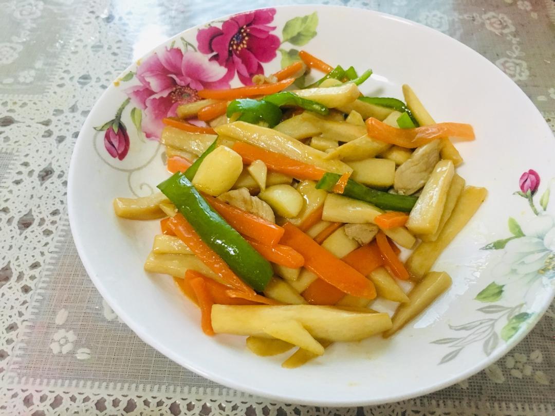 爆炒杏鲍菇