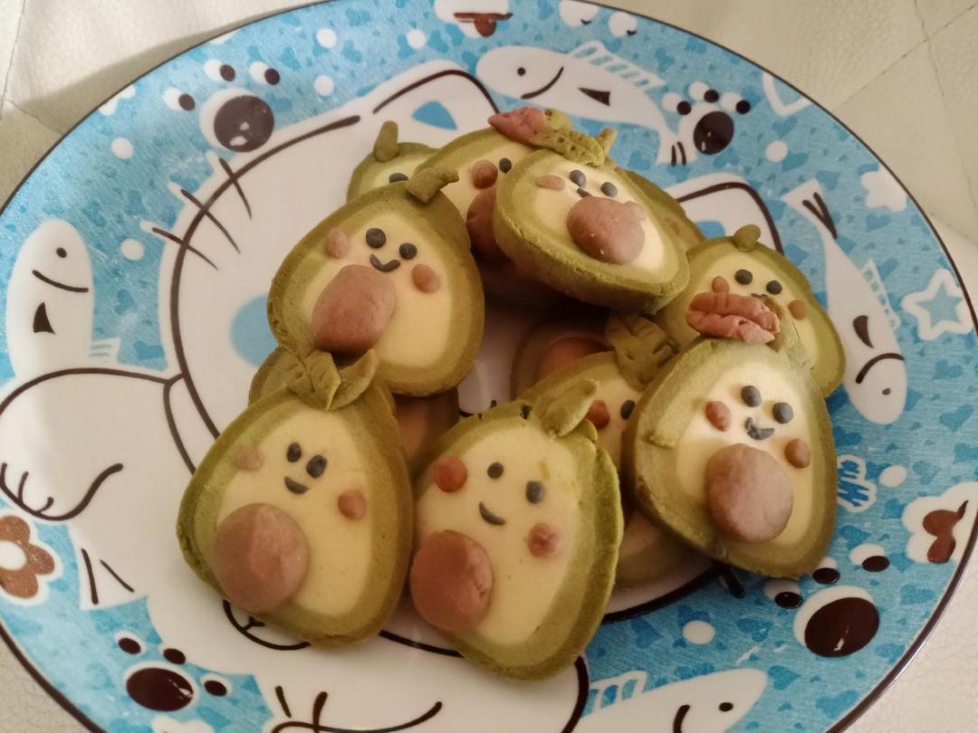 牛油果切片饼干 卡通造型饼干 曲奇饼干 冰箱饼干