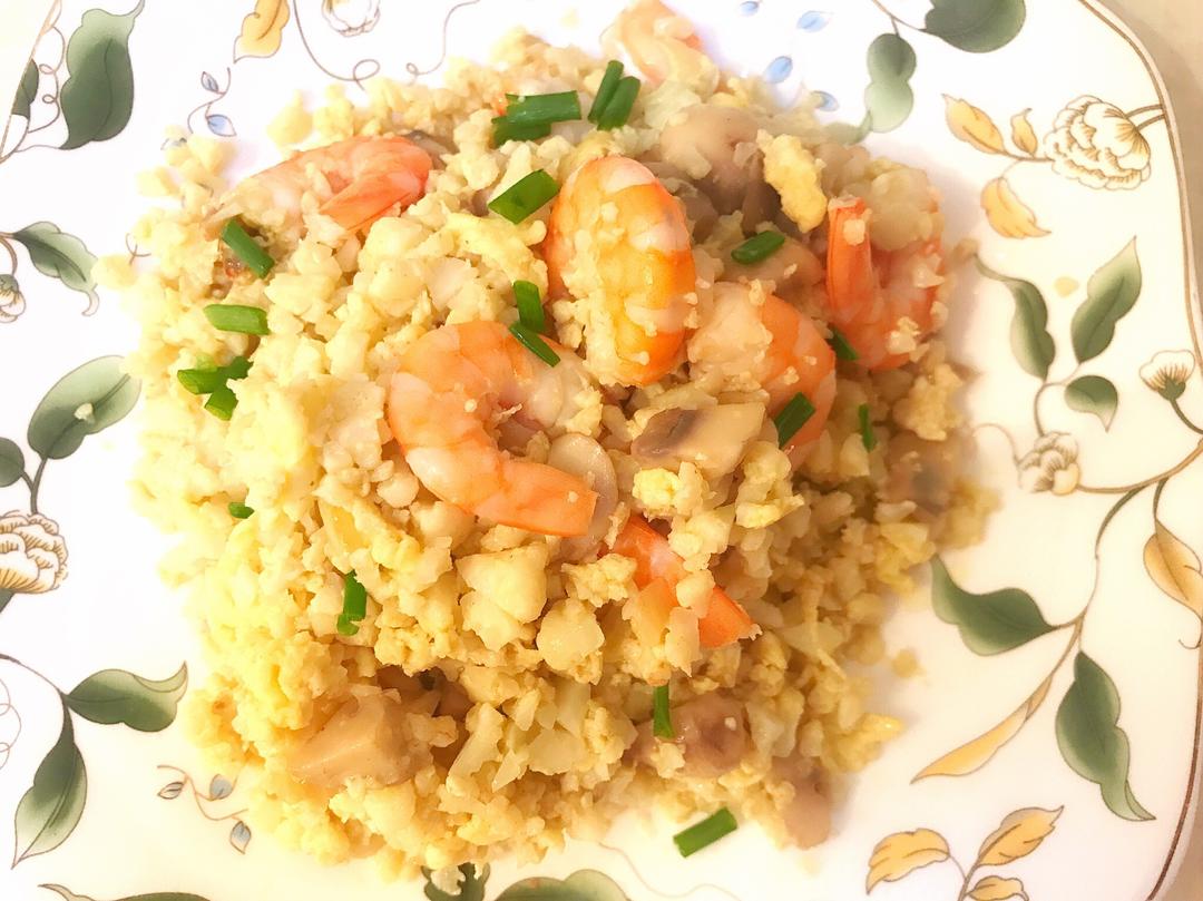 【生酮ketogenic】蛋炒花菜粒 低碳水 low carb /gluten free的做法