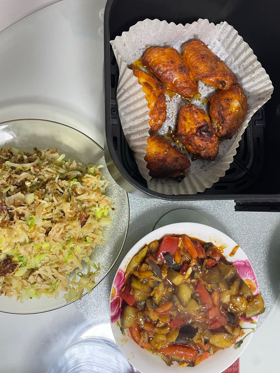 红烧茄子（佐西红柿尖椒）