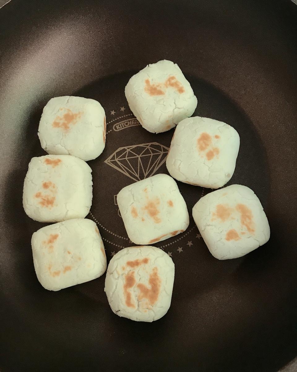 减肥早餐低卡山药紫薯糕