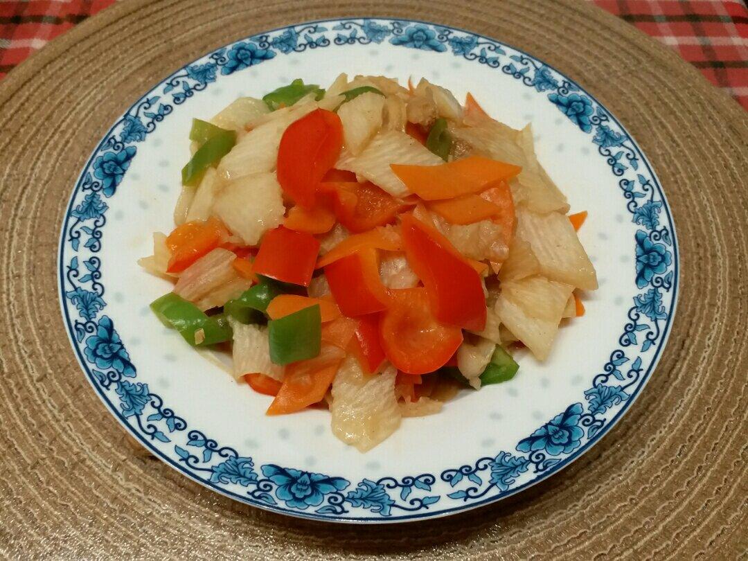 双椒木耳淮山炒牛肉
