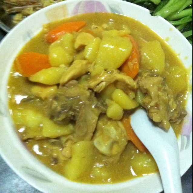 椰汁咖喱鸡
