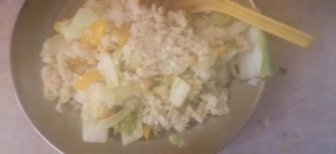 甜椒白菜炒饭