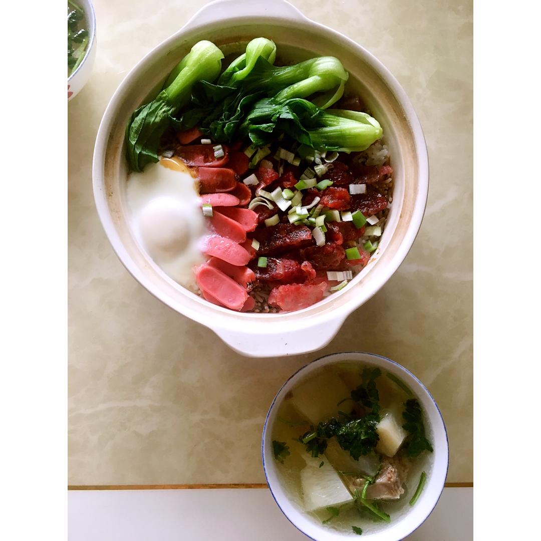 腊肠煲仔饭