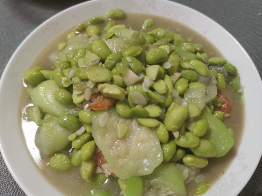 丝瓜毛豆