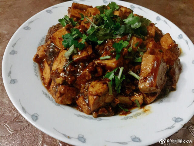 红烧肉末豆腐