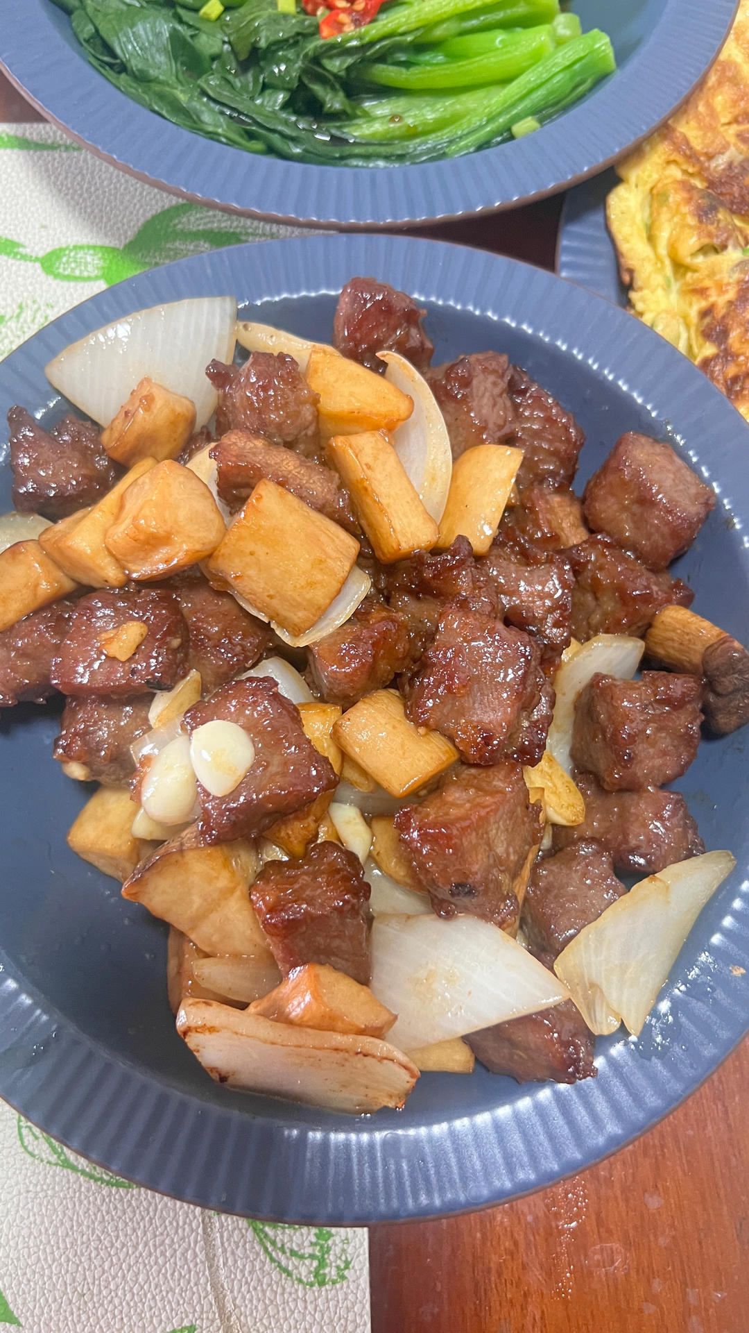 杏鲍菇牛肉粒