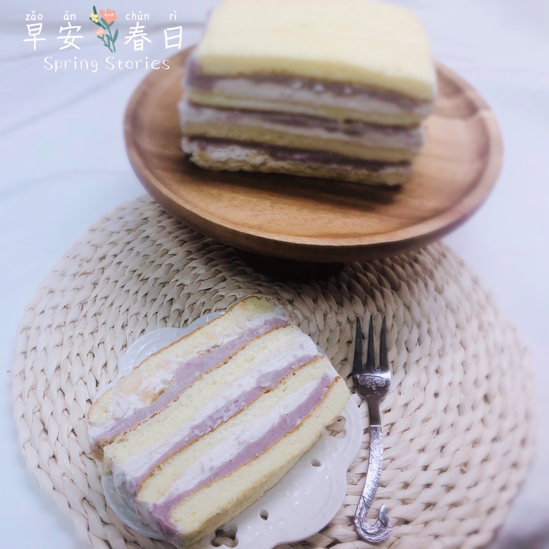 仿台湾不二家的真芋头蛋糕（Taro cake）