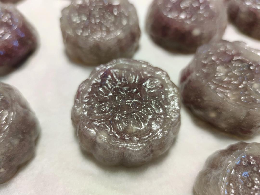 西米紫薯水晶糕