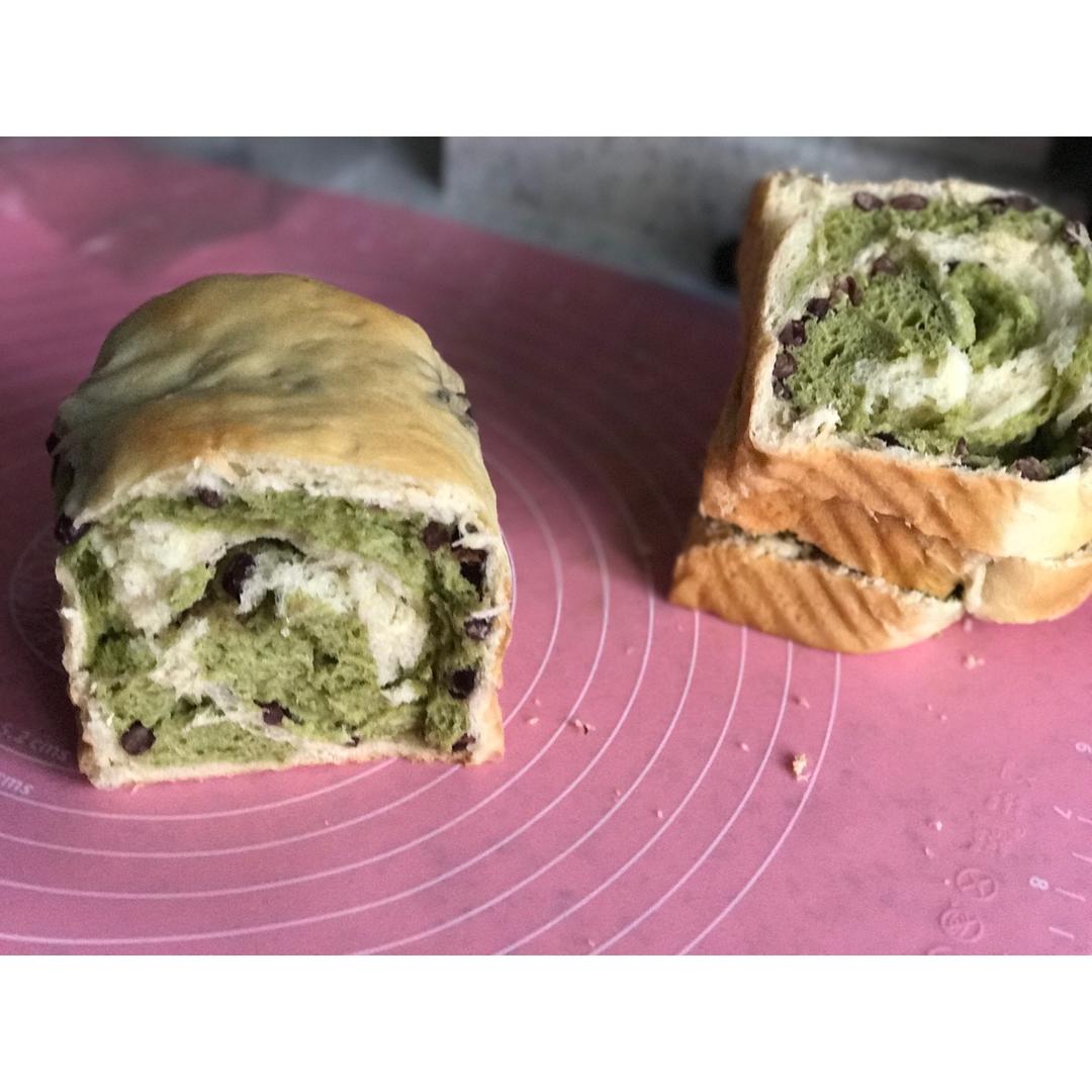 最正宗的日式抹茶红豆吐司