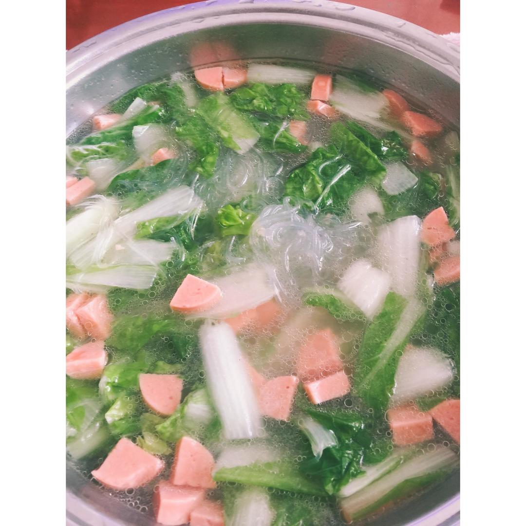 青菜粉丝汤
