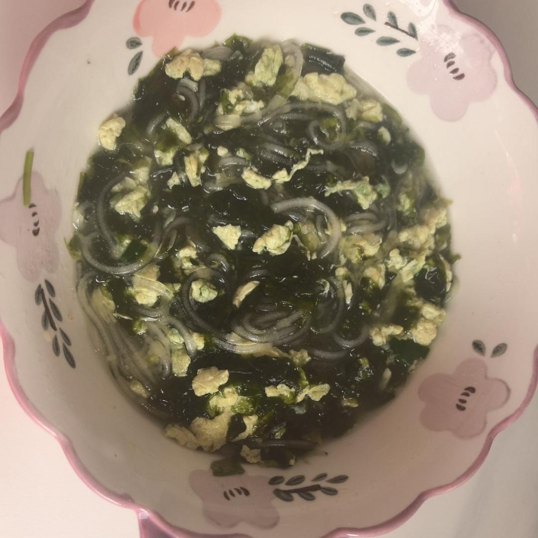 紫菜虾米蛋花汤