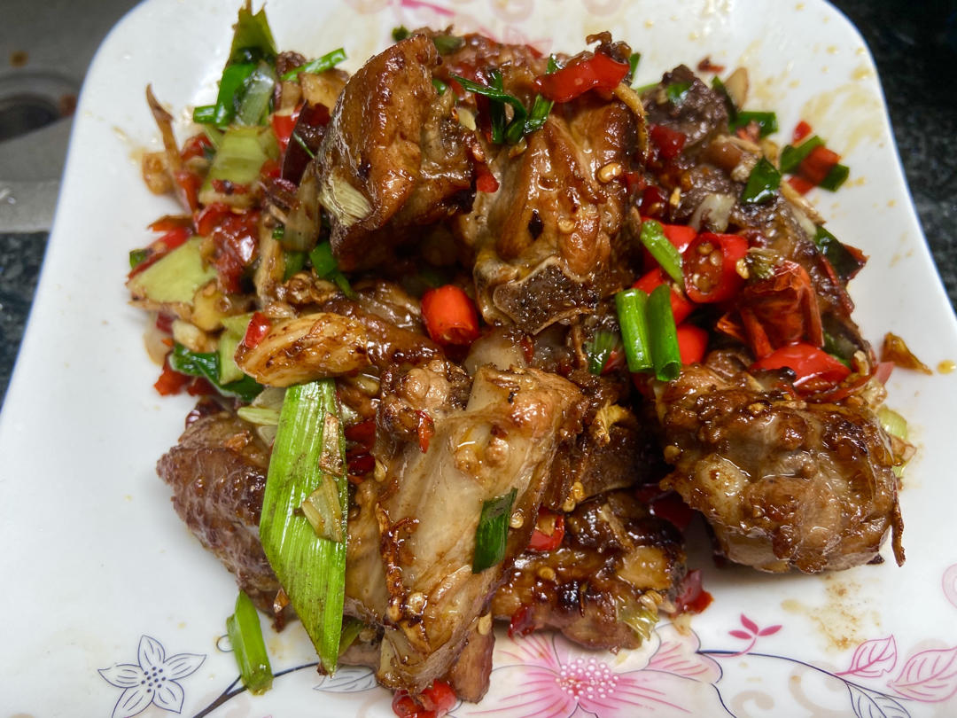 辣炒耗油排骨