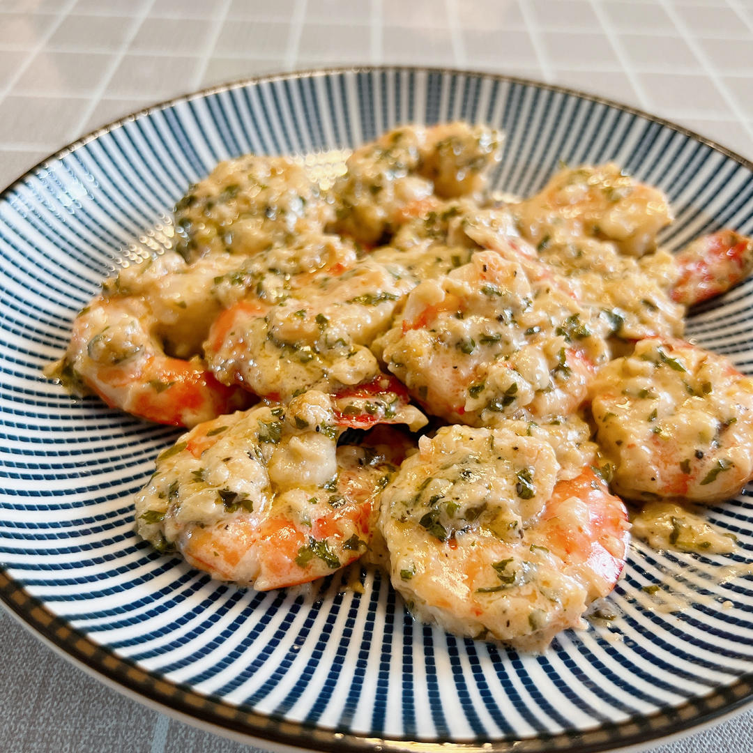 奶油蒜香黄油虾🍤