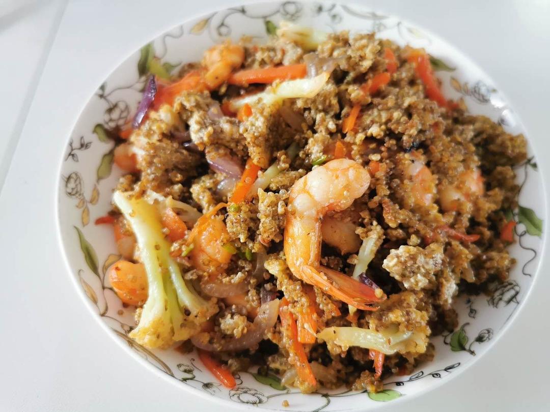 越吃越瘦的藜麦虾仁🍤炒饭