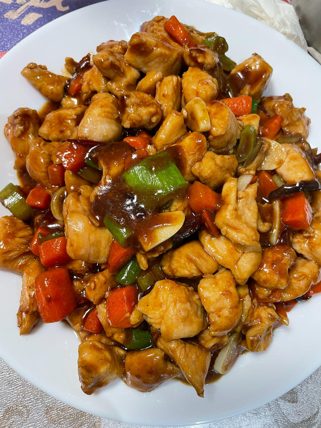 宫保鸡丁（鸡腿，碗汁版）