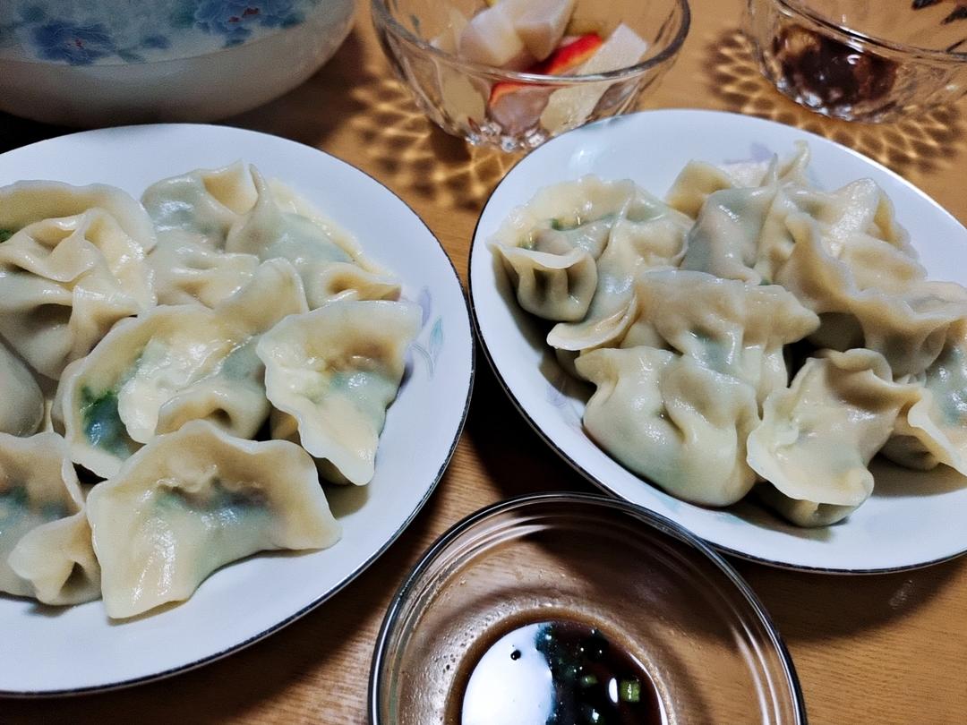 经典的韭菜鸡蛋馅儿饺子 怎么吃都不会腻