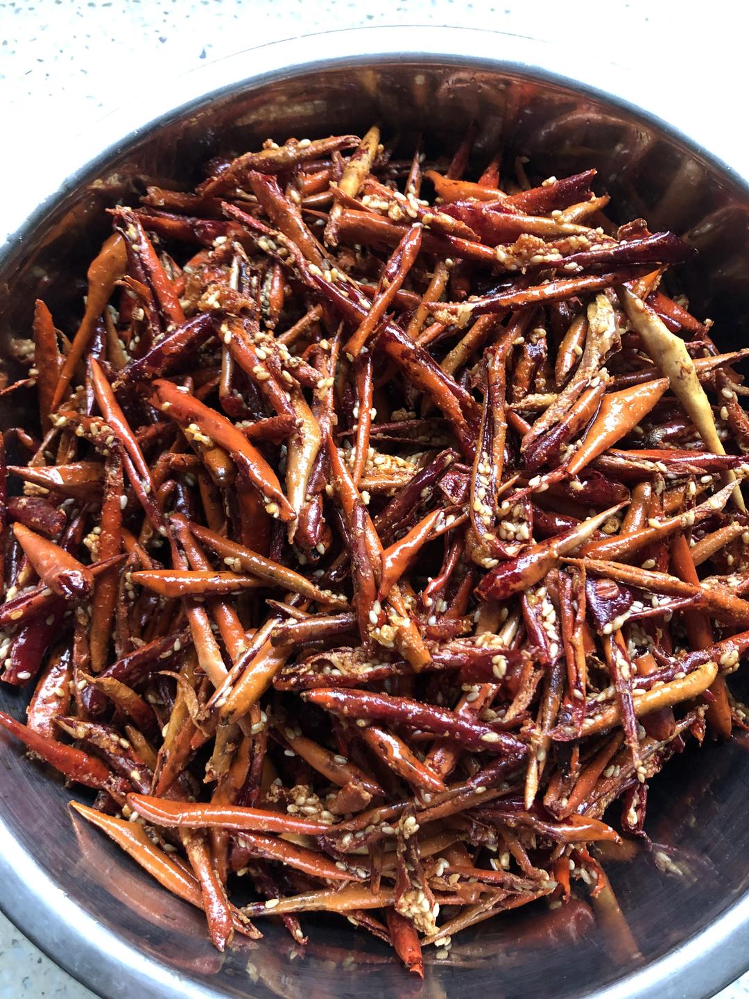 炸辣椒酥的做法