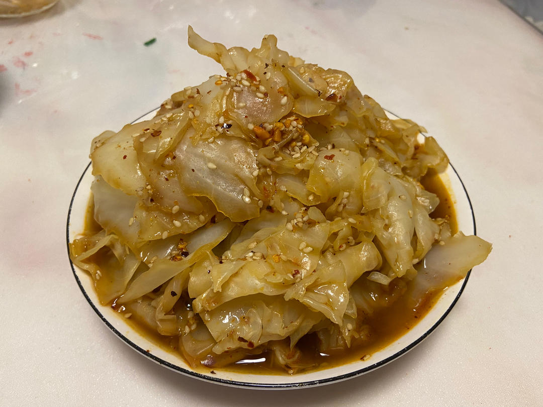 难怪火爆全网❗️你们一定要试试酸辣凉拌包菜