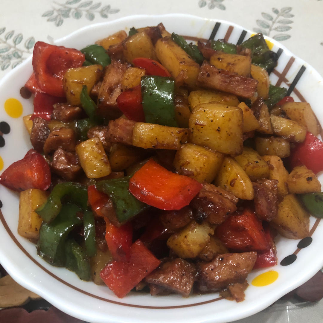 火腿土豆烩饭