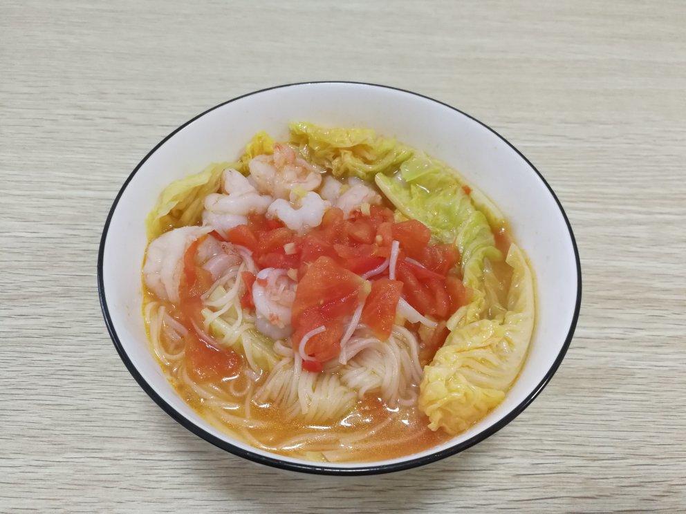 虾仁西红柿热汤面丨健康·三餐<好好吃饭8>