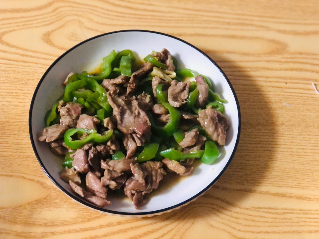 青椒炒肉片