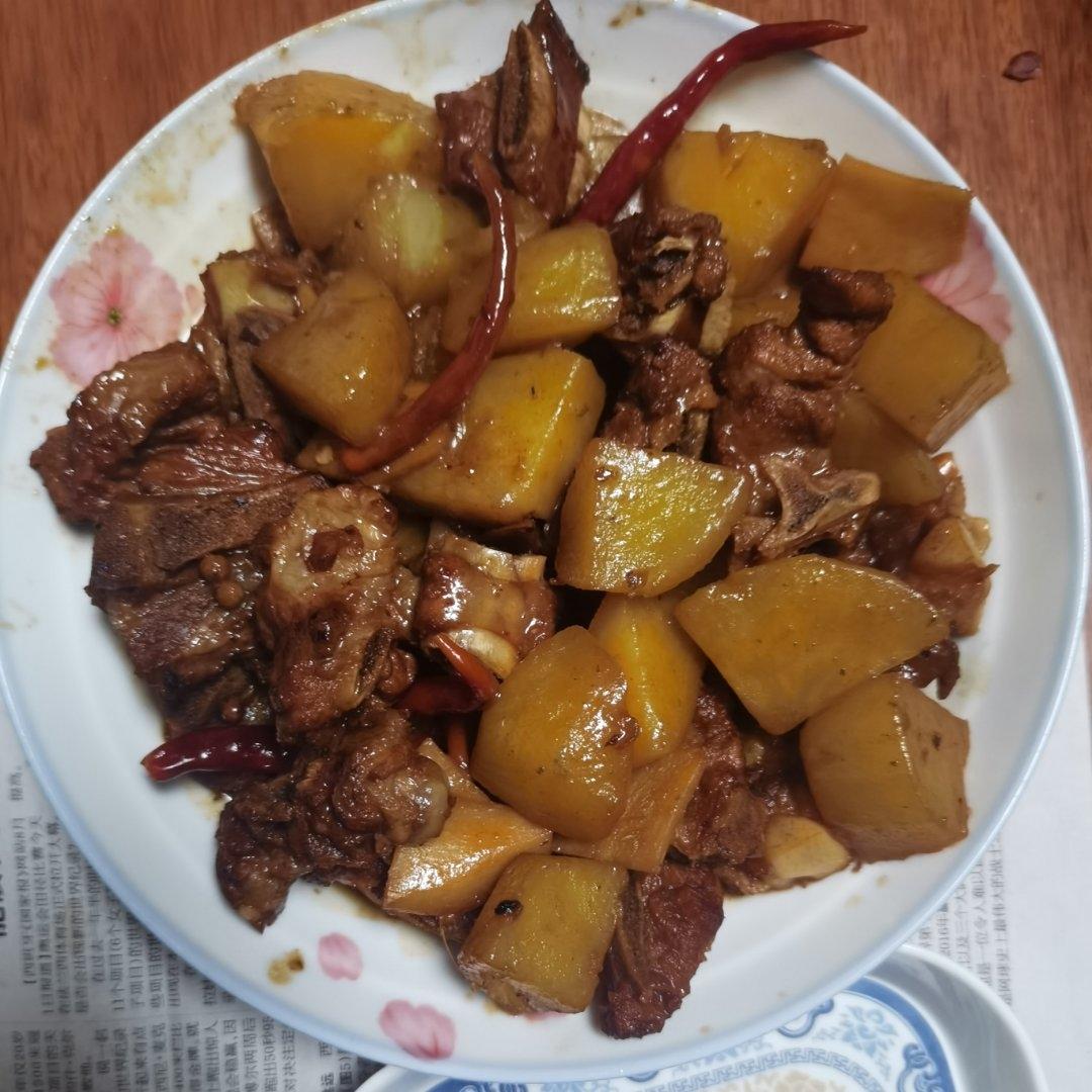 🔥巨好吃的红烧排骨炖土豆❗️懒人版轻松做拿手菜