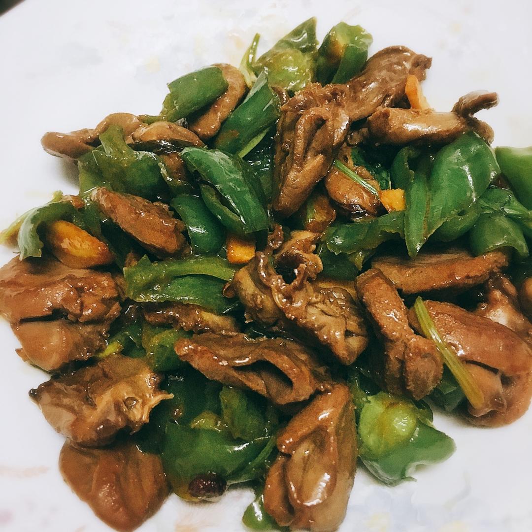炒鸭心