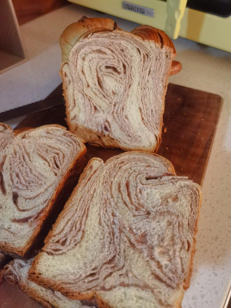 豆沙大理石吐司