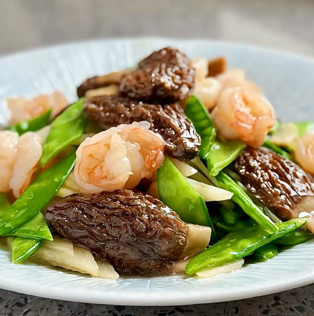 羊肚菌炒时蔬的做法