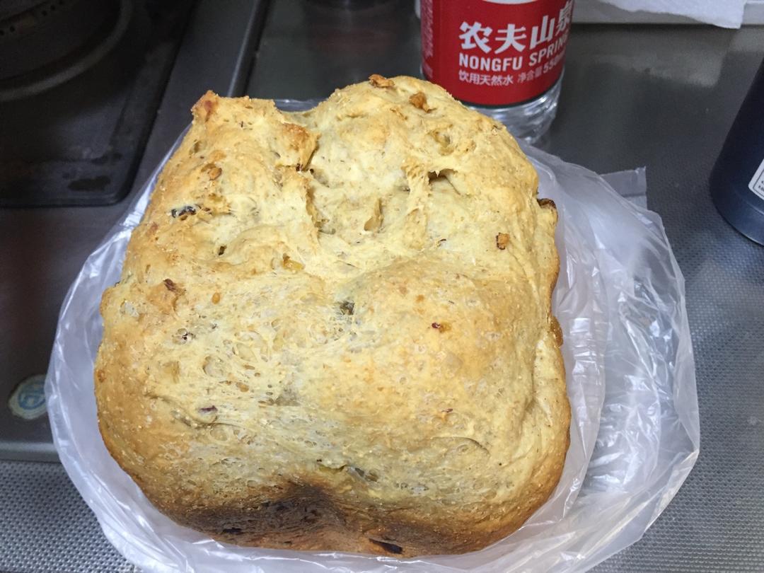 新良全麦面包粉做全麦核桃吐司 面包机版