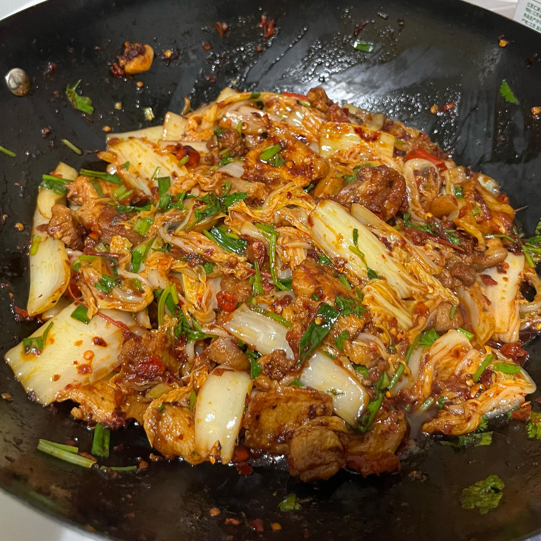 糟辣椒炒娃娃菜（五花肉版