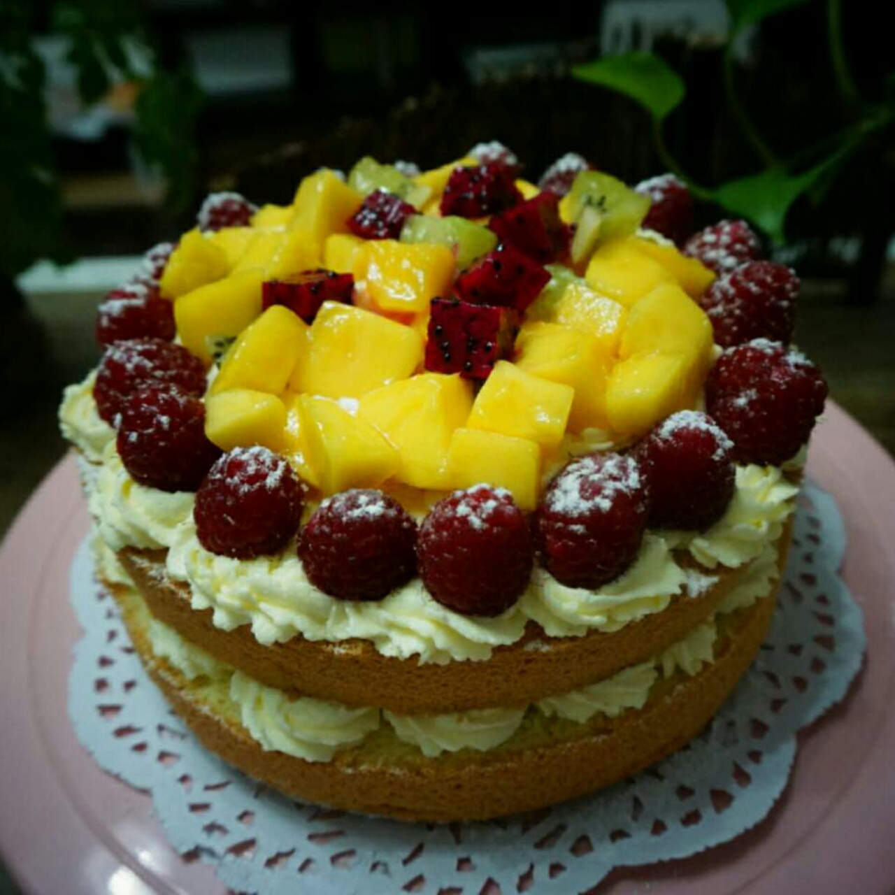 水果裸蛋糕