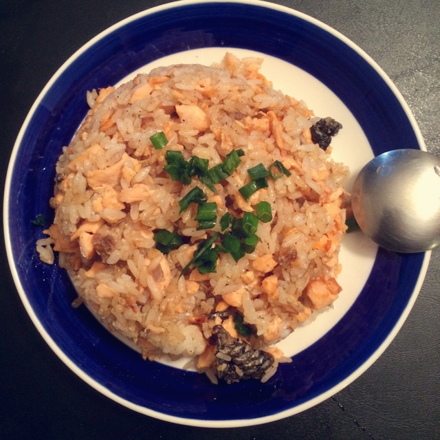 鲑鱼炊饭（快手简版）