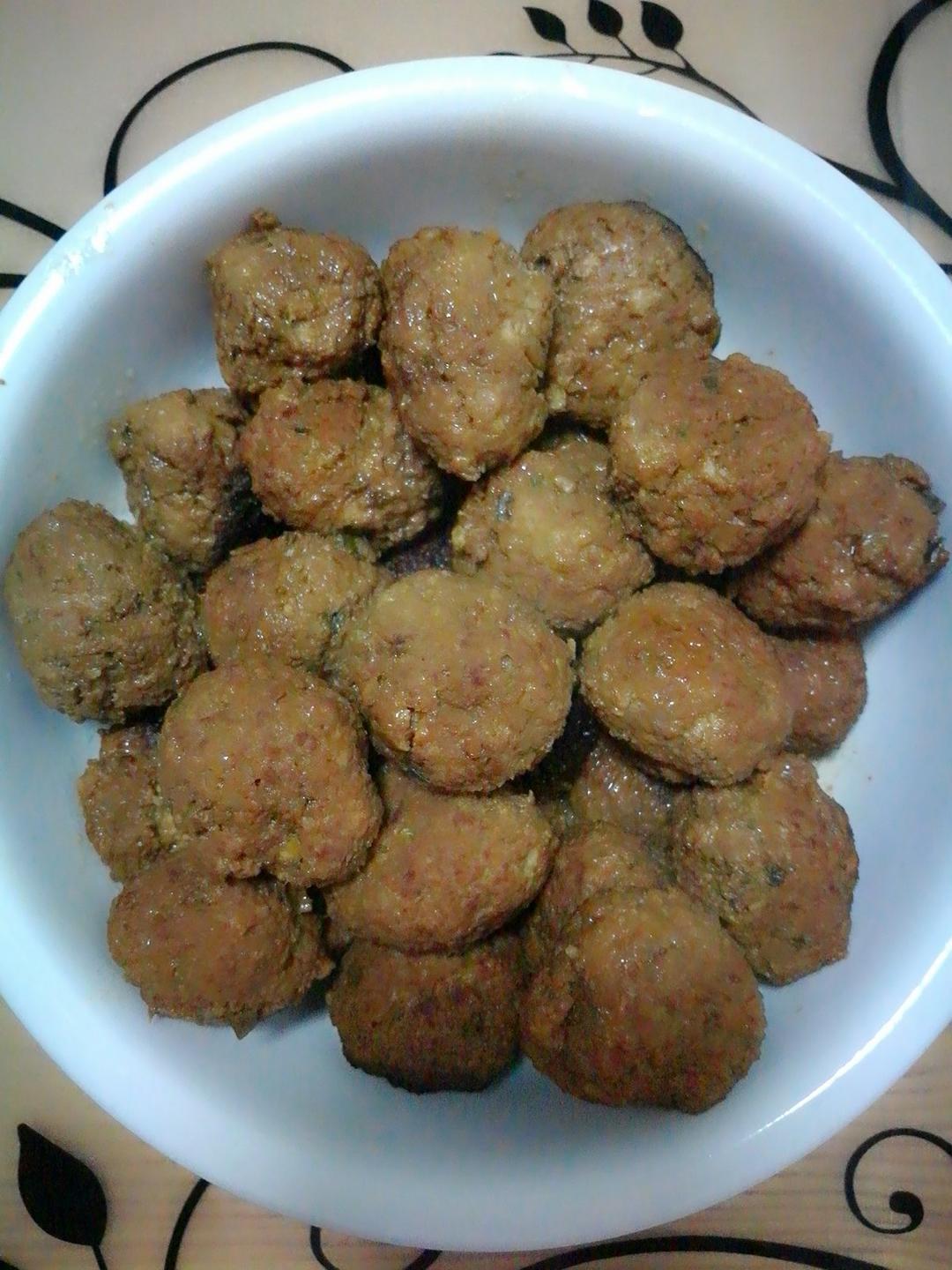 不用油炸的猪肉莲藕丸子