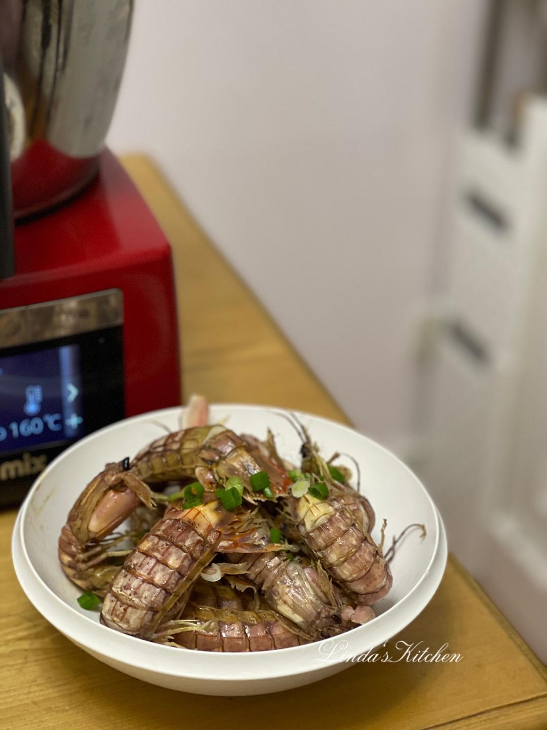 椒盐皮皮虾 健康版 少油快手 宴客 玛捷斯的做法