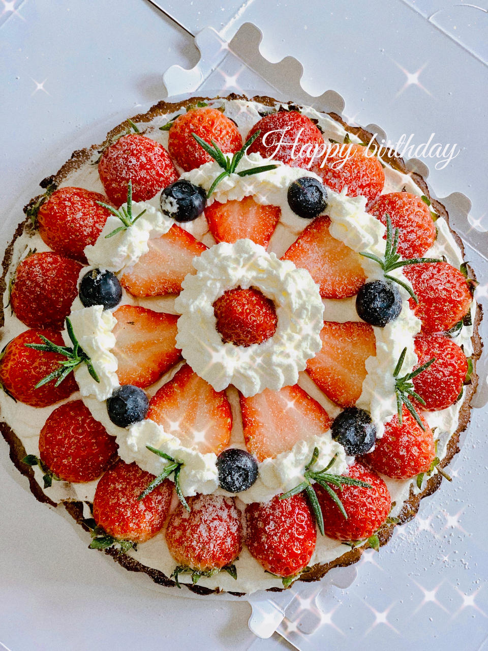 治愈系—巧克力草莓芝士挞