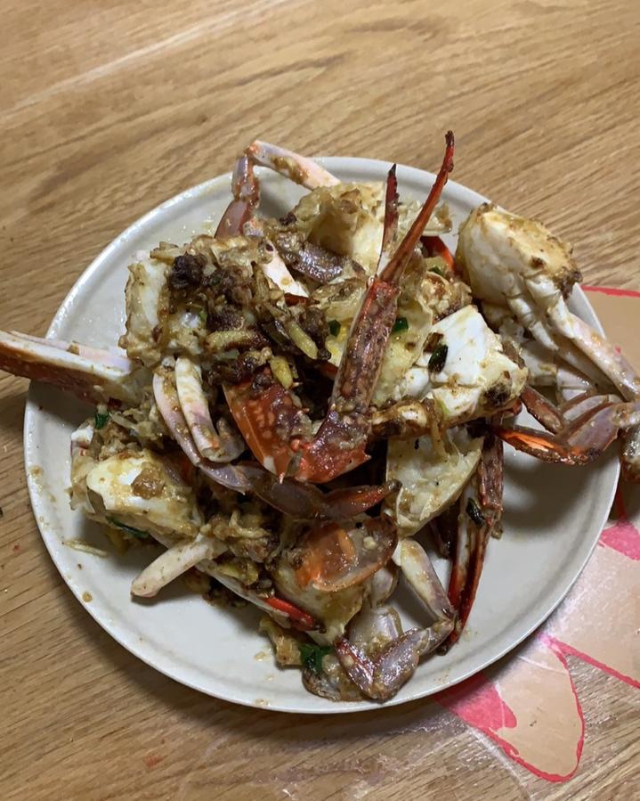 葱姜炒梭子蟹